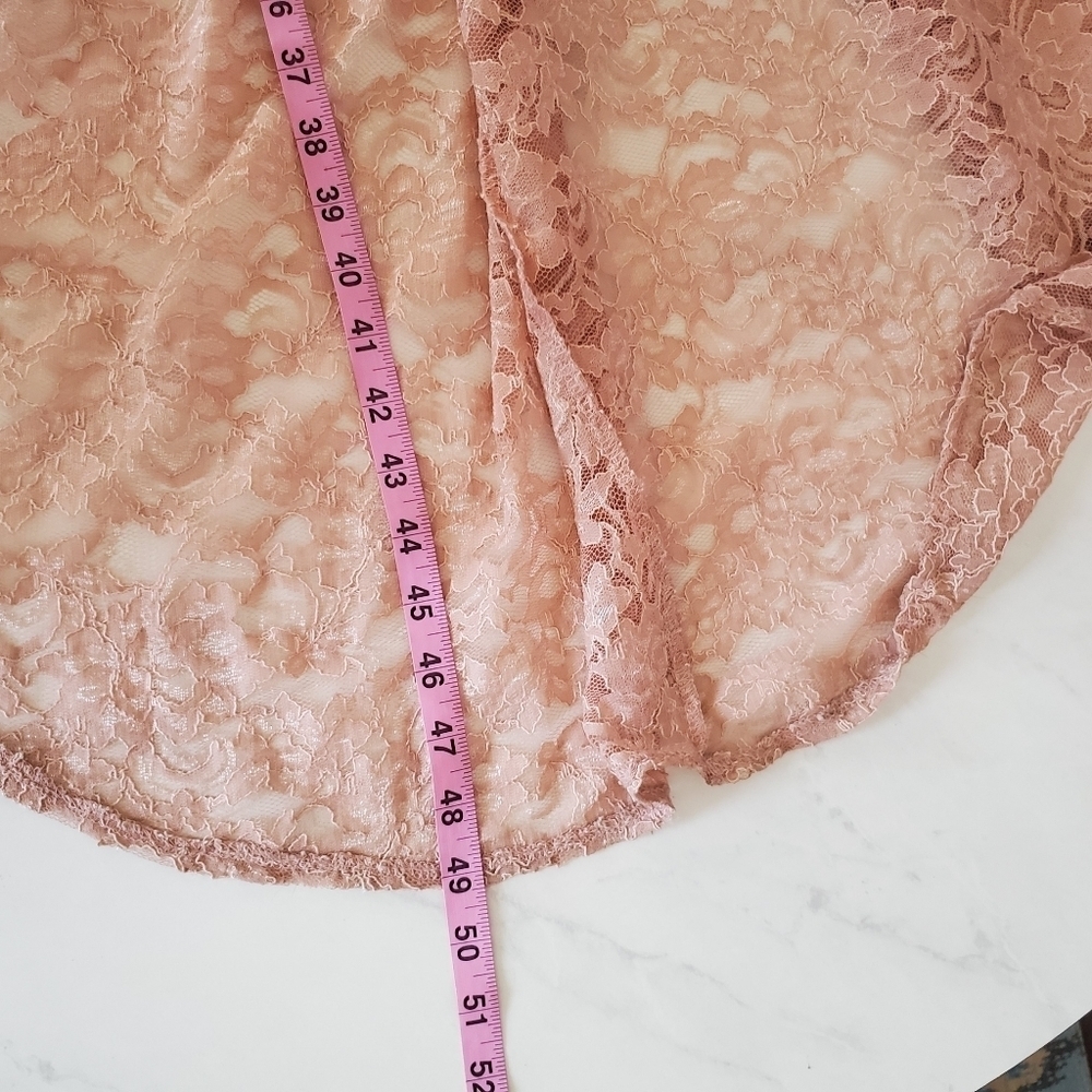 Windsor High Low Strapless Sweetheart Lace Pink - Picture 9 of 12